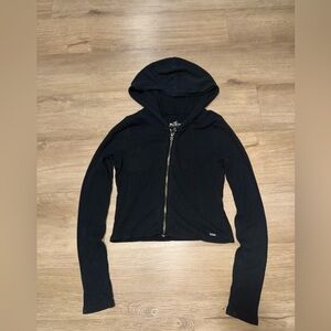 Hollister Black Zip-Up Hoodie